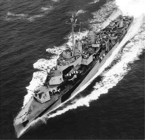 Allen M Sumner Class Destroyer Uss Samuel N Moore Dd July