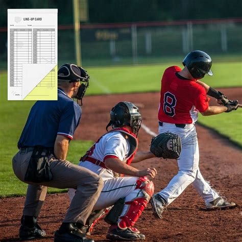 DTESL Tarjetas de alineación de béisbol y sóftbol 30 juegos 4 53 x 7