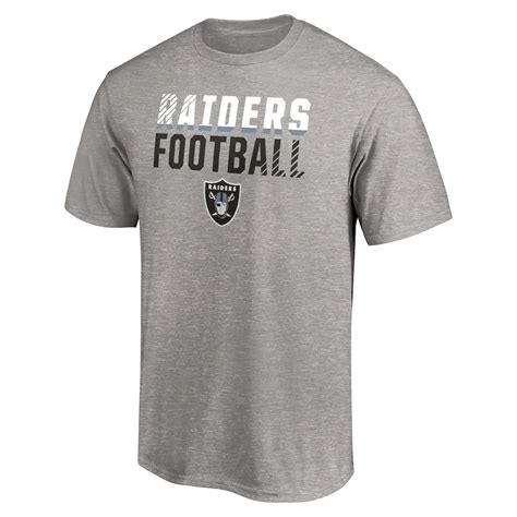 Mens Las Vegas Raiders Heathered Gray Fade Out T Shirt