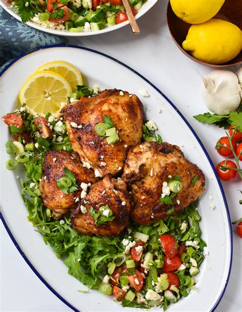 Air Fryer Mediterranean Chicken Thighs A Cedar Spoon