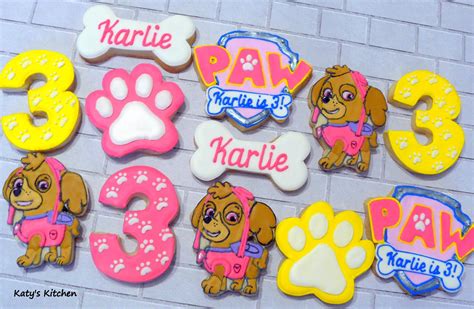 Katy S Kitchen Paw Patrol Cookies Featuring Skye