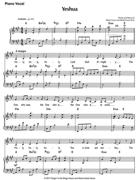 YESHUA-OUR GOD REIGNS (just Chords And Song Parts) Sheet, 52% OFF