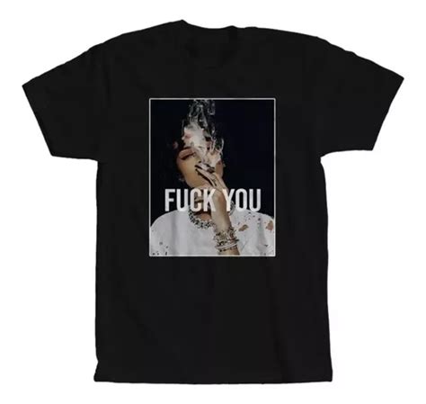 Camisetas Rihanna Fuck You Swag Smoke Parcelamento Sem Juros