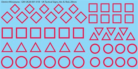 Ww2 British Tactical Signs 28mm Decals District Miniatures