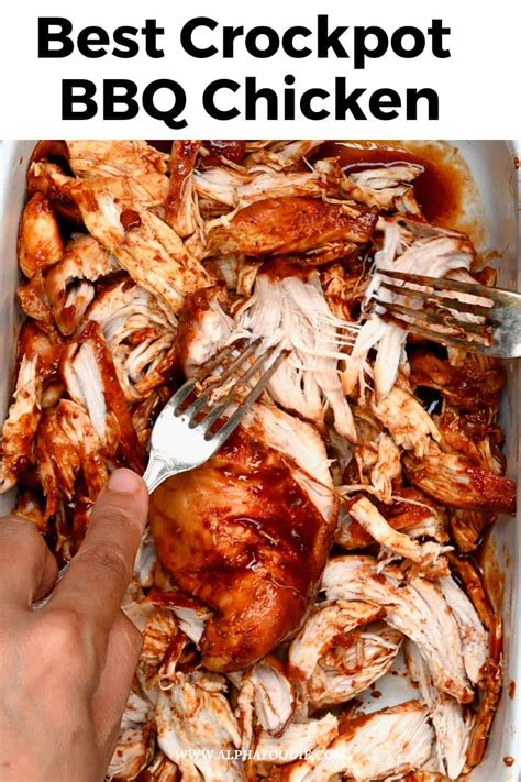 The Best Crockpot Bbq Chicken Alphafoodie