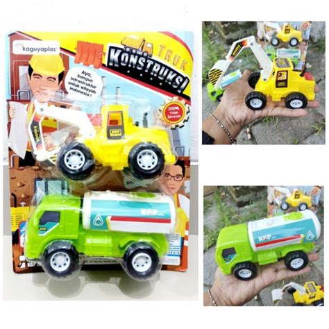 Jual Mainan Set Truk Konstruksi Isi In Murah Mobil Mobilan Truck