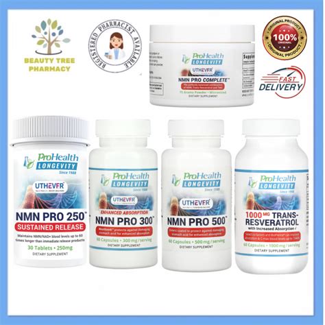 Prohealth Longevity Nmn Pro 250 Nmn Pro 300 Nmn Pro 500 Nmn Pro