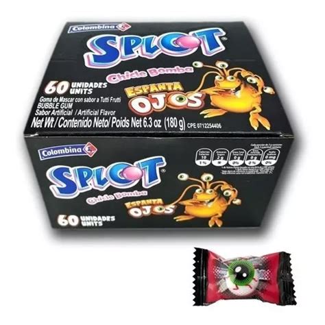 Splot Chicle Bomba Espanta Ojos Caja X 60 Und Mercadolibre