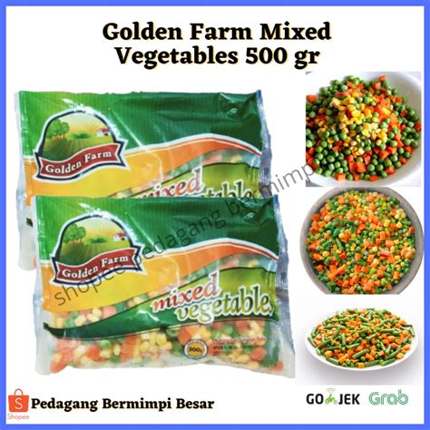 Jual Golden Farm Mixed Vegetables 500g Mixed Vegetables 500g Shopee