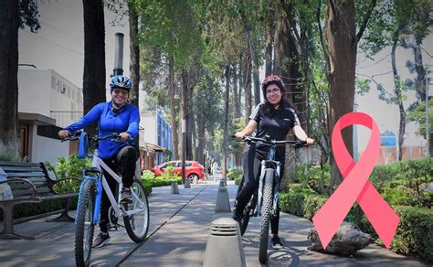 Cu Date Del C Ncer De Mama Nete A La Rodada Rosa De Bicicleta En Toluca