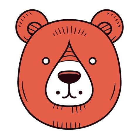 Cabe A De Urso Bonita Personagem Ilustra O Vetorial Designicon