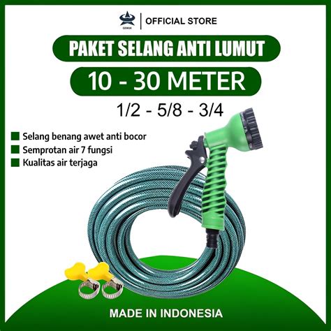 Jual Gemuk Selang Air Cuci Motor Meter Meter Dengan Semprotan