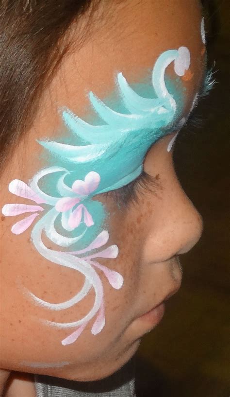 One Side Face Painting By Party In Season Face Painting Flowers