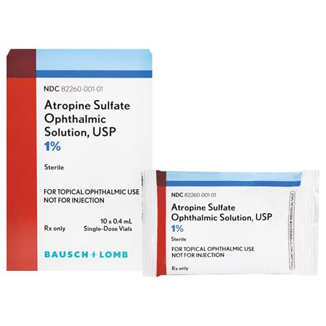 Bausch + Lomb Atropine Sulfate Ophthalmic Solution 1% - 0.4 mL