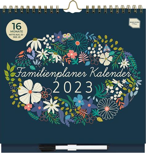 Boxclever Press Familienplaner 2023 Kalender 2023 Wandkalender Mit 6