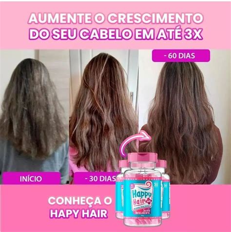 Happy Hair O Mais Poderoso Suplemento Para Tratamento Capilar Que