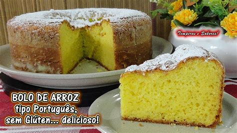 Bolo De Arroz Sem Gl Ten Tipo Portugu S Delicioso Youtube