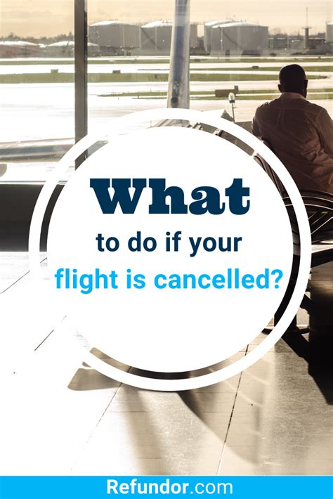 A Man Sitting On A Bench With The Words What To Do If Your Flight Is