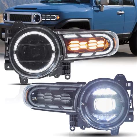 Vland Led Headlights For Toyota Fj Cruiser Startup Animation