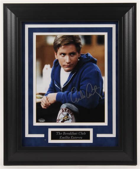 Emilio Estevez Signed The Breakfast Club X Custom Framed Matted