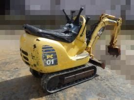 Japanese Used Mini Excavators KOMATSU PC01 1A TOKU WORLD BE2730