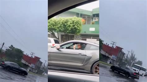 Video Hijo De Alcalde De Poza Rica Presume Arrancones En Mustang Sobre