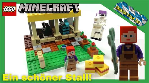 Lego Minecraft Der Pferdestall Review Unboxing Deutsch Youtube