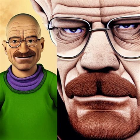 KREA AI Walter White As Shrek