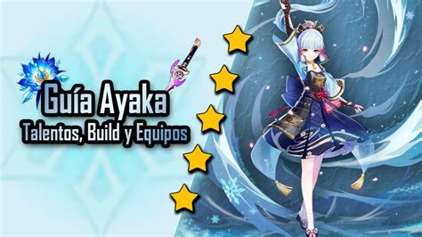 V Gu A Completa Kamisato Ayaka Materiales Talentos Builds Y