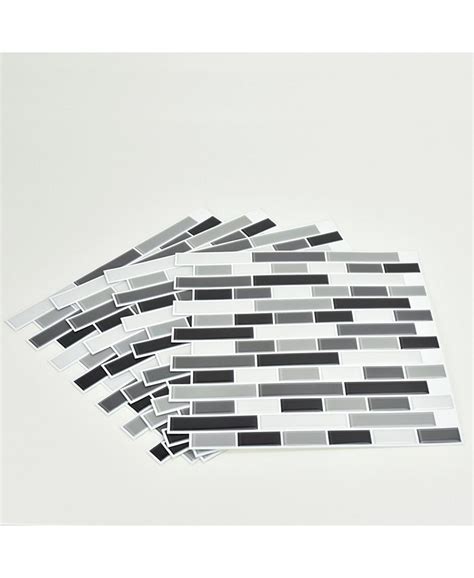 Brewster Home Fashions Smoked Glass Peel And Stick Backsplash Tiles