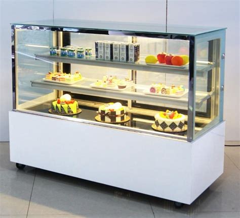 Glass Cake Showcase Chiller Cake Display Chiller Table Top Cake