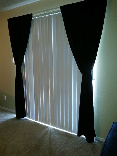 Vertical Blinds And Curtains Together | Home Design Ideas