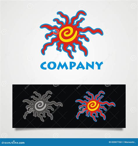 Tropical Sun Logo Vector Illustration 83007768