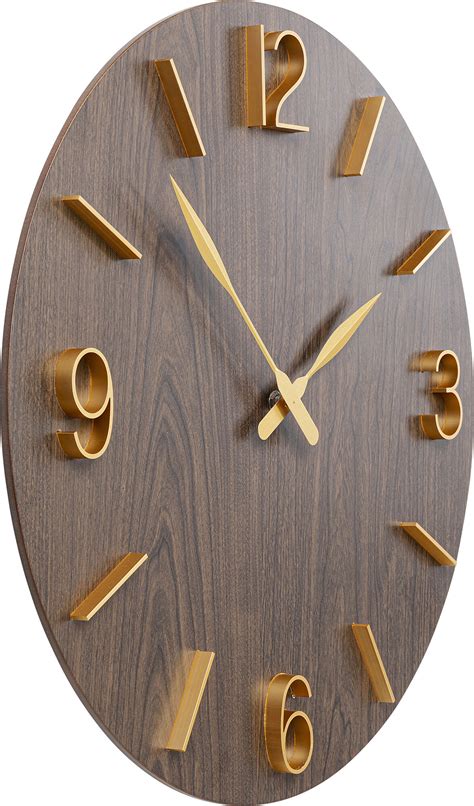 Reloj pared Bruno marrón Ø50cm KARE España