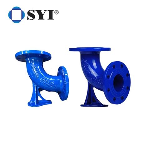 Buy Syi En Custom Long Bend Ductile Iron Casting Double Flanged