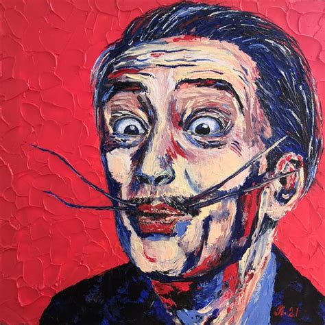 Salvador Dali Portrait Painting Painting By Ludmila Riabkova Saatchi Art