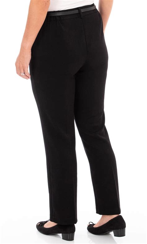 Anna Rose Straight Leg Trousers 27 Inch In Black Klass