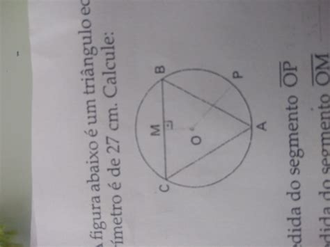 A Figura Abaixo é De Um Triângulo Equilátero Seu Perímetro é De 27 Cm Calcule A A Medida Do