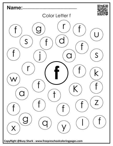 Free Letter Dot Printables