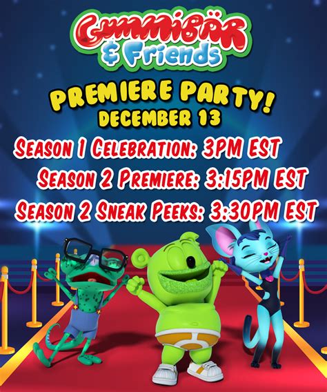 You re Invited to the Premiere Party for Season Two of Gummibär And