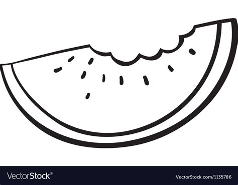 Watermelon Outline SVG