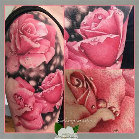 51 Real Pink Rose Tattoos Best Tattoo Ideas Gallery