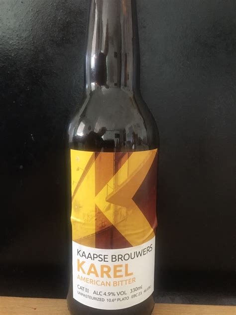 Kaapse Brouwers Karel American Bitter 330ml 49 Ebc 23 Ebu 46