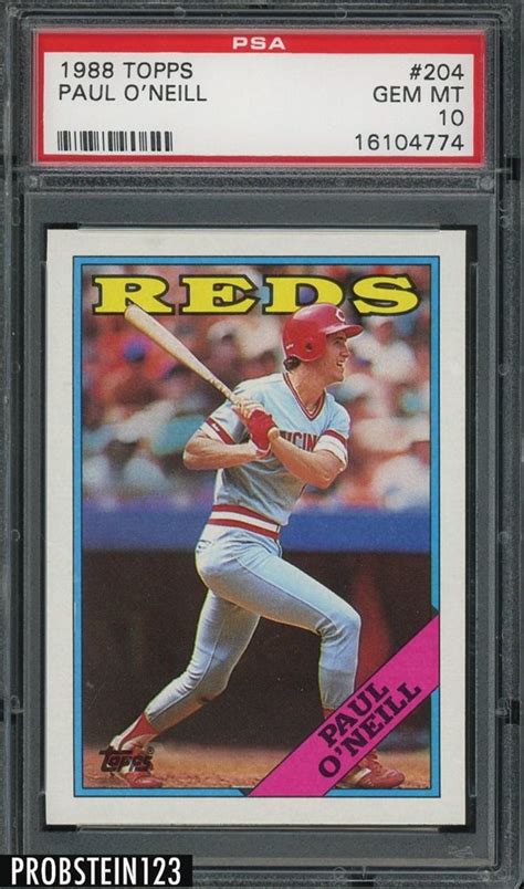 Auction Prices Realized Baseball Cards 1988 Topps Paul O'Neill