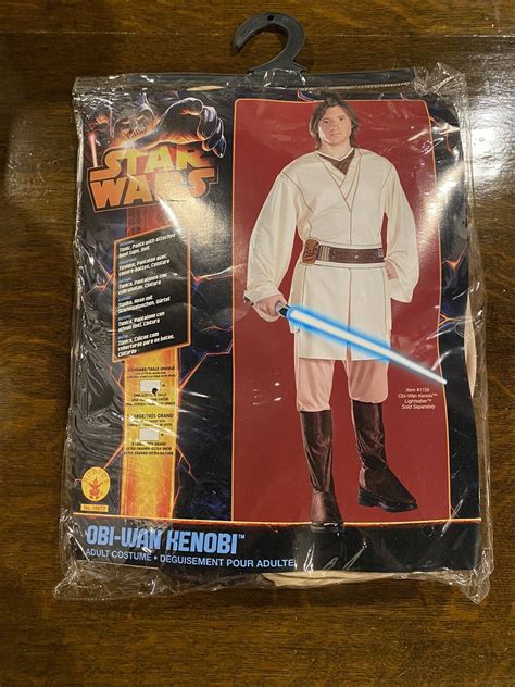 Obi Wan Kenobi Costume Adult Star Wars Halloween Medi Gem