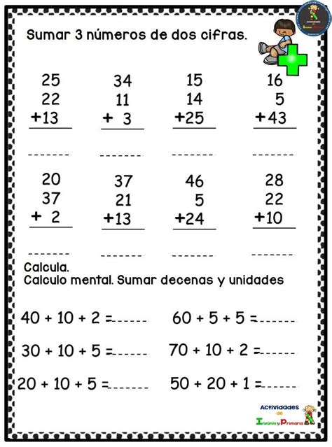 Colección De Fichas Matemáticas Para Primaria Matematicas Tercero De