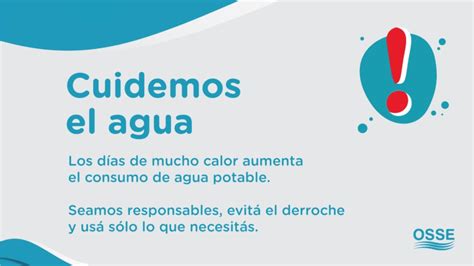 OSSE Concientiza Sobre El Uso Racional Y La Importancia Del Cuidado Del