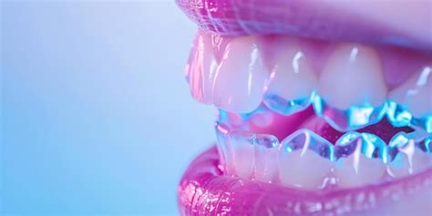 Premium Photo Invisible Aligners Straightening Upper Teeth Concept