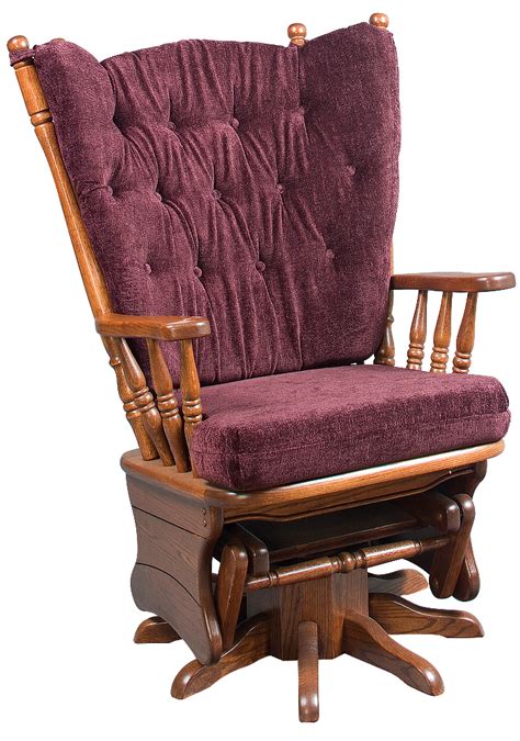 Hi Back Four Post Swivel Gliders Zimmerman Chair