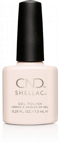 CND Shellac Naked Naivete לק ג ל היפואלרגני בצבע שמנת ניוד אטום CND